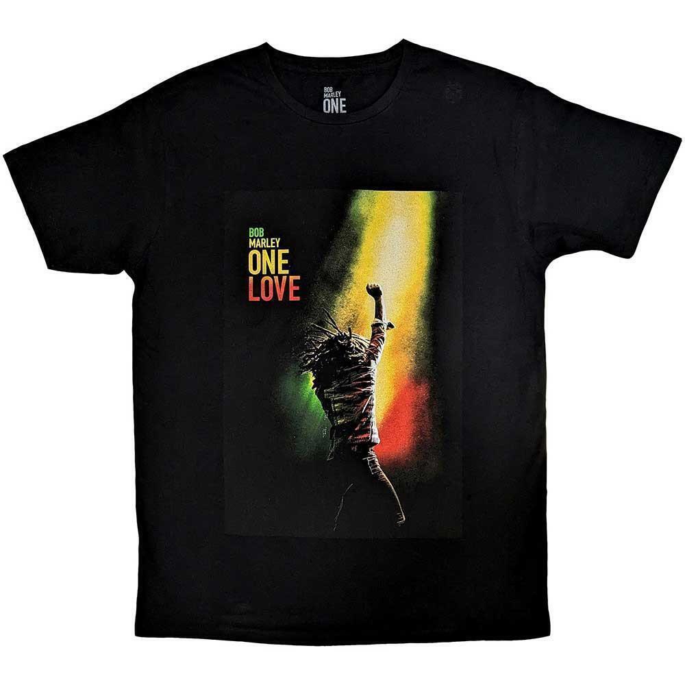 Bob Marley Unisex T Shirt One Love Movie Poster Black